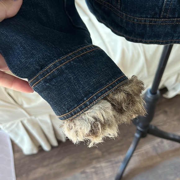 Marvin Richards, faux fur denim jacket XL - Picture 6 of 9